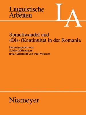 cover image of Sprachwandel und (Dis-)Kontinuität in der Romania